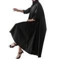 thumbnail image 7 of VONDA Women's Lapel Long Sleeve Buttons Dress Casual Dress, 7 of 7