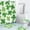 A, variant on Hiroekza St. Patrick's Day Shower Curtains Set Of 4 Shamrocks Shower Curtains Set Of 4 with 12 Hooks Polyester Waterproof Bathroom Divider Curtain Toilet Mat