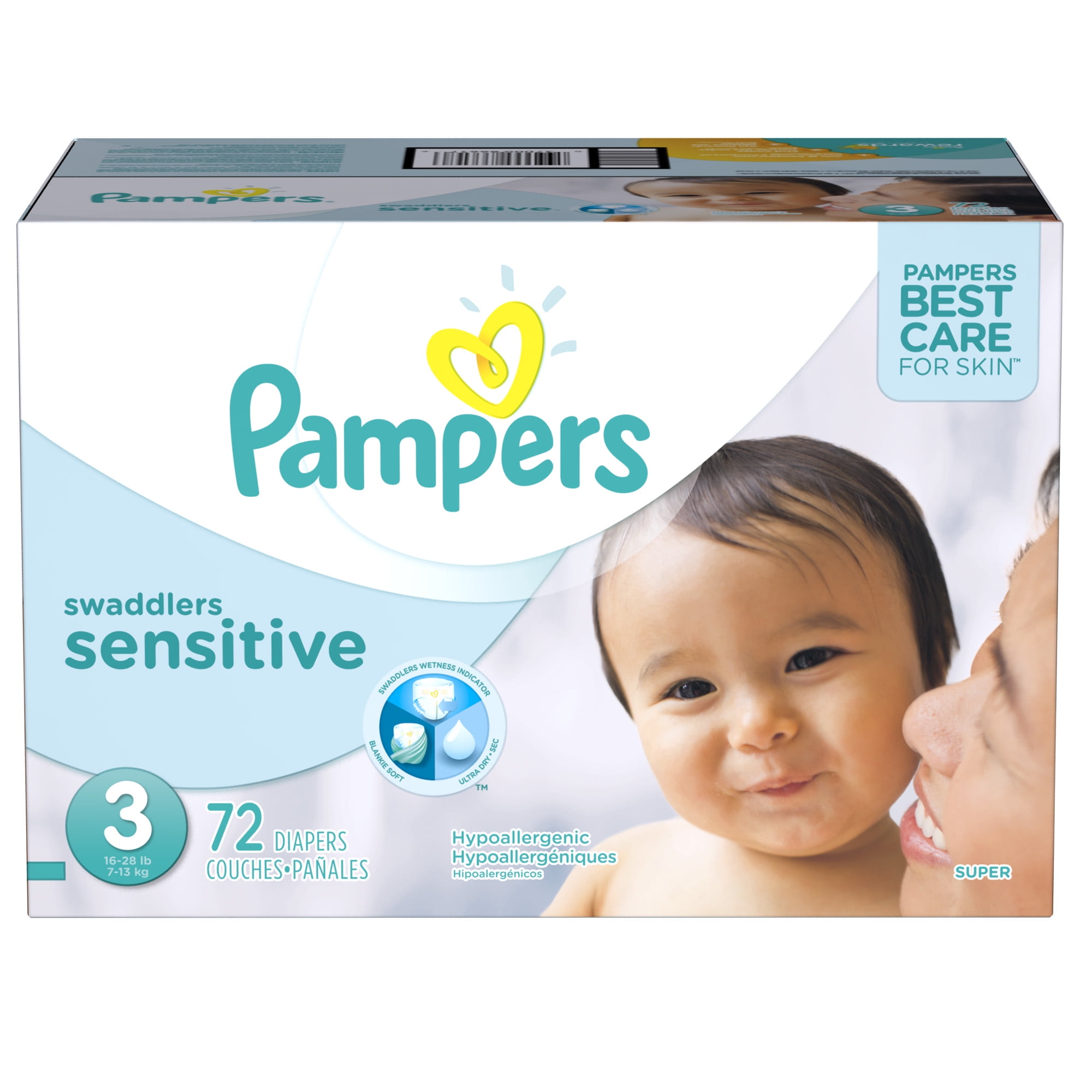 Sensitive Diapers Size 3, 56 Diapers, 6-10 kg