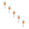 thumbnail image 2 of 5Pcs Meiix Water Bottle Spout Cap Converter Silicone Spill Proof Lid Replacement Top for Kids Adult Portable Leakproof Travel Outdoor Mango Reusable Green2, 5X2In, 2 of 5
