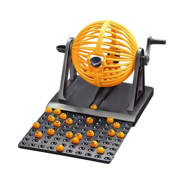 Jindong Lottery Game Machine Lottery Machine Cage In 90 Number Family Fun Children's Lottery Machine Hand Machine 90 Yard Table Drawing Winning Board Game Toy