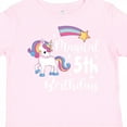thumbnail image 4 of Inktastic Magical 5th Birthday Rainbow Unicorn with Star Boys or Girls Toddler T-Shirt, 4 of 5