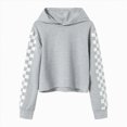 thumbnail image 6 of Zuwimk Toddler Boy Girls Clothes Long Sleeve Colorblock Hoodie Sweatshirt & Sweatpants 2PCS Fall Outfits(T010-Grey), 6 of 9