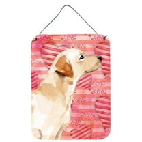 Yellow Labrador 2 Love Wall or Door Hanging Prints