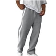 thumbnail image 2 of Ceisia Men's All-Season Color Blocked Casual Gift Straight Leg Pants Elastic Drawstring Waist Pockets for Outdoor Daily Work We ar, 2 of 9