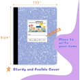 thumbnail image 2 of xianyou-Primary Composition Notebook K-2, Primary Ruled Journal with Picture Space, 100 Sheets, 9-3/4 x 7-1/2, Bulk Marble Notebooks for School, Kids, Kindergarten Draw and White Story Journals, 4 Pa, 2 of 4