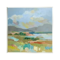 Stupell Industries Abstract Meadow Landscape Nature Painting Unframed Art Print Wall Art, 12 x 12