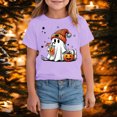 thumbnail image 6 of TOWED22 Boys Girls Halloween Shirts Toddler Short Sleeve Truck Boo Ghost Pumpkin Tee Tops T-Shirts,Purple,1-2 Y, 6 of 7