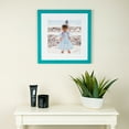 thumbnail image 3 of ArtToFrames 14x17 inch Distressed Aqua Picture Frame, Green Wood Poster Frame (4485), 3 of 8