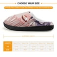 thumbnail image 2 of My Hero Academia Himiko Toga Cute Kid's Cotton Slippers Winter Warm Soft Plush Slippers with Rubber Sole Non-Slip Indoor Outdoor Slip on Shoes Fluffy House Slippers For Boys Girls Teen, 2 of 8