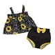 thumbnail image 4 of Conjunto de ropa de verano de moda para niña pequeña con blusa y pantalones cortos sin mangas 6 a 9 meses, 4 of 9