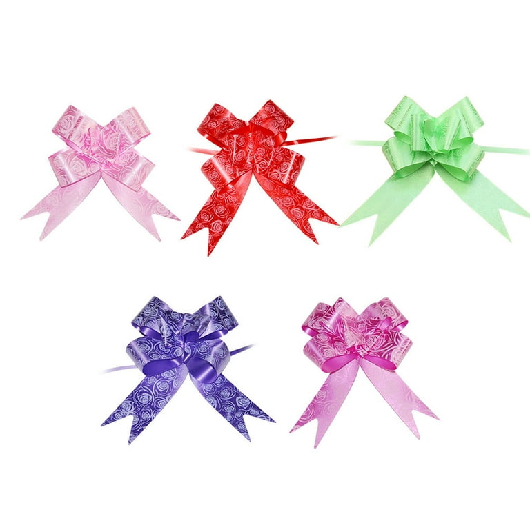 100pcs bows for Gift Wrapping Gift Knot Ribbon Metallic Gift Bows