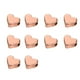 thumbnail image 5 of Jumpingount 10X de cuentas de corazón espaciador DIY Prop cobre mano de obra fina de moda sin rebabas joyería de moda rosa Oro rosa 2piezas, 5 of 6