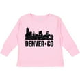 thumbnail image 3 of Inktastic Denver Colorado Skyline Grunge Boys or Girls Long Sleeve Toddler T-Shirt, 3 of 5