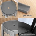thumbnail image 4 of Tabouret en Plastique Empilable Robuste - Conception Ergonomique pour Usage Intérieur/extérieur (46x30 cm, Gris), 4 of 9