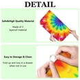 thumbnail image 6 of Rainbow Tie Dye Mandala Pattern Dish Drying Mat for Kitchen 1 Pack, Ultra Absorbent Microfiber Dishes Drainer Mats,16"x18", 6 of 6