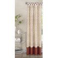 thumbnail image 2 of Simple Elegance Hampton Cuff Tab Top Window Curtain Panel - 52x84 - Spice/Tan, 2 of 4