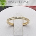 thumbnail image 2 of Eternity Wedding Band for Women Cubic Zirconia Sterling Silver Stacking Rings Ginger Lyne Collection, 2 of 7