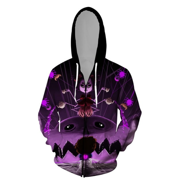 Under The Legend Of Undertale Skull Brothers 3D Printed Zipper Sweater Game Peripheral Hoodie Jacket