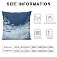 thumbnail image 5 of Nawypu  Snowflake Pillow Sham, Winter Theme Christmas Illustration Cold Weather Season Inspired Celebration, Decorative Standard Queen Size Printed Pillowcase,  Indigo White, 5 of 5