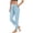 Leggings for women-Sky Blue, variant on Homenesgenics Up to 50% off Women's Solid Color Drawstring Running Pants with Pocket High-Waisted Sports Trousers Fitness Yoga Casual Pants Blue M