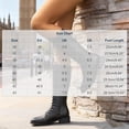 thumbnail image 3 of Women's Front Lace Up Side Zipper Knee High Work Boots, Wide Calf Tall Riding Boots for Street Daily Fall Winter Outdoor Travel Outfits Brown 43, 3 of 9
