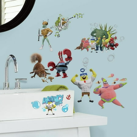 SPONGEBOB MOVIE 27 Wall Decals Invincibubble Room Decor Stickers Pirate Patrick