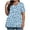 B161 Sky Blue short sleeve shirts for women clearance under $5, variant on Women Tops under $5! Cagogo Plus Size Henley Shirts for Womens Summer Trendy Polka Dots Fashion Tunic Tops V Neck Short Sleeve Dressy Loose Fit Tee Shirts Clothing