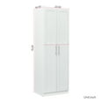 thumbnail image 2 of 70" Tall Storage Cabinet, Wooden Linen Closet with 2 Doors and Adjustable Shelves, Freestanding Narrow Pantry Cabinet, Cupboard for Living Room, Bathroom, Kitchen, 2 of 9