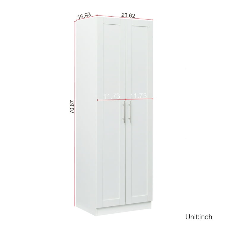 Modern Freestanding Wardrobe Armoire Closet High Cabinet Storage