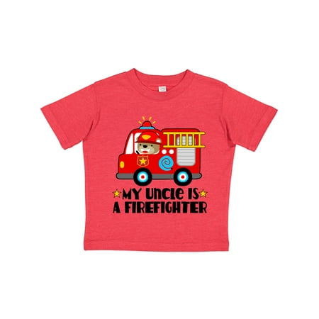 

Inktastic Fireman Uncle is a Firefighter Gift Toddler Boy or Toddler Girl T-Shirt