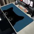 thumbnail image 1 of Divertidos alfombrillas de ratón de gato negro, alfombrilla de escritorio de empresa XXL para ordenador, cojín grande Kawaii de 800x400, accesorios de oficina, 1 of 5