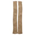 thumbnail image 4 of Jalioing Women's Winter Knit Arm Warmer Soft Warm Thumb Hole Long Fingerless Gloves Solid Color Glove Mittens, 4 of 4