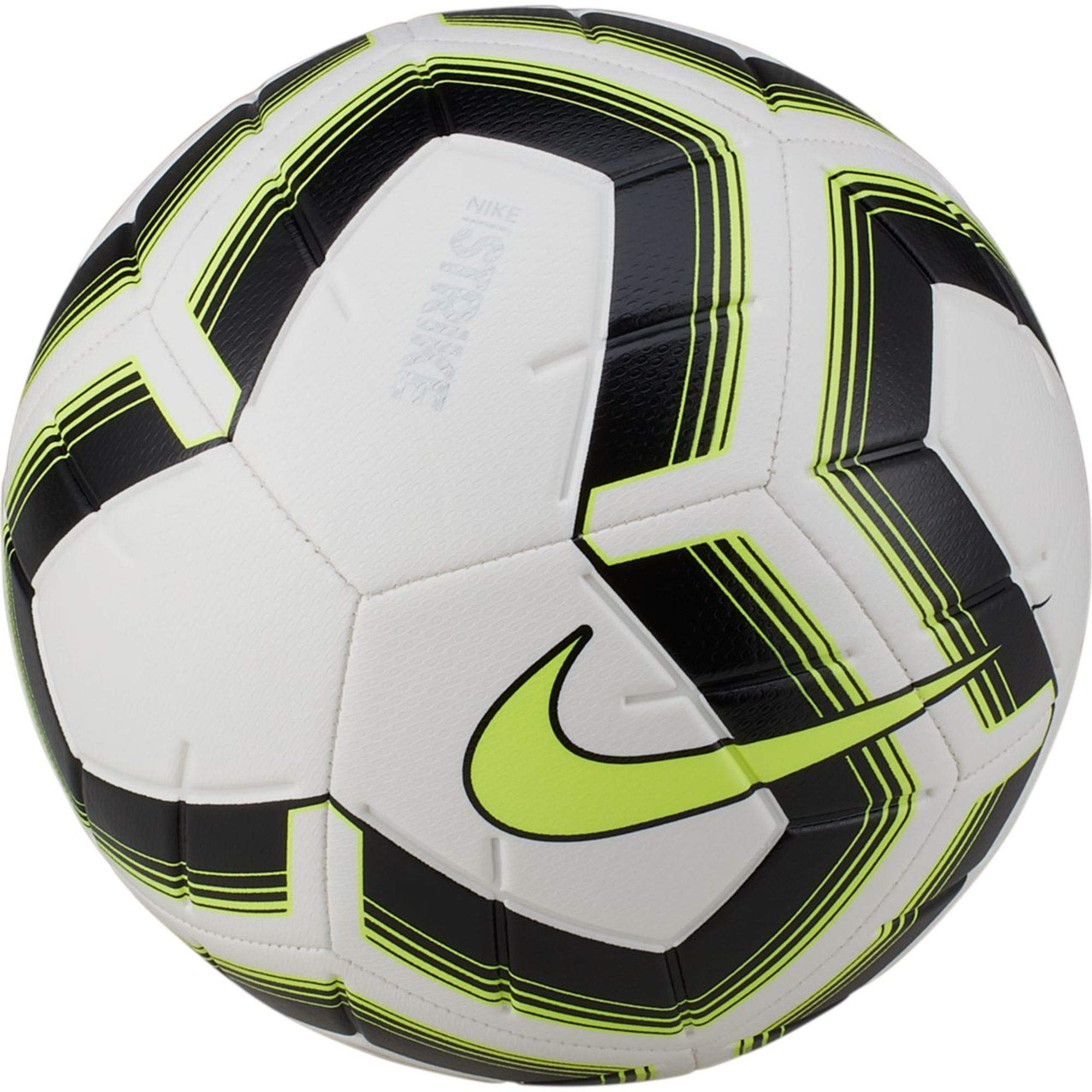 NIKE Unisex's Strik Team Ims Football Training Balls, White/Black/Volt/Volt, 3