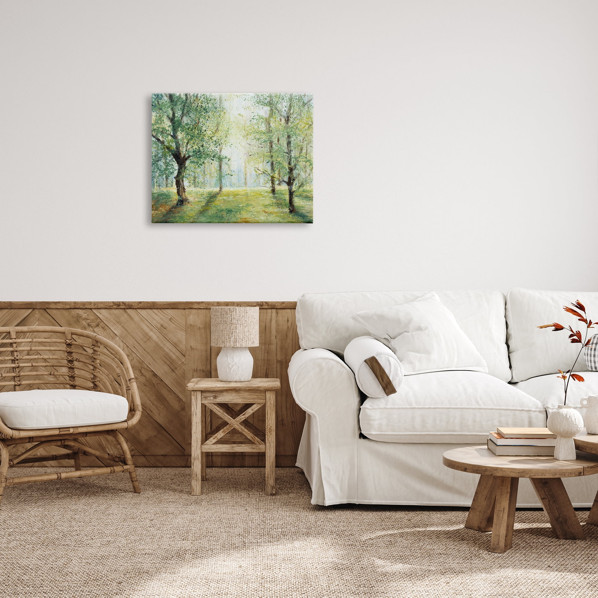 Stupell Industries Grounded Beauty Landscape Nature Painting Gallery Wrapped Canvas Print Wall Art, 30 x 24