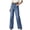 Blue, variant on YIFUNIN Women's Slim Fit Slightly Flared Long Pants, Fashion Casual Jeans for Retro Style, Stretchy Comfortable Denim Trousers,Beige L