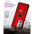 thumbnail image 3 of Allytech Moto Edge 30 Pro Case with Kickstand, Ring Holder Kickstand Military Grade Shockproof Anti-scratch Protective Compatible with Car Mount Case Cover for Motorola Edge 30 Pro -Red, 3 of 6