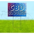 thumbnail image 1 of Cbd Slushie (18" x 24") Yard Sign, Includes Metal Step Stake, 1 of 6