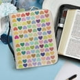 thumbnail image 6 of Leather Bible Cover with Bookmark for Colorful Hearts Church Bible Case Small Waterproofing Bag Carrying Book Cover Zipper Protective Bag Carrying Case Christian Gift Women Men diy, 6 of 9