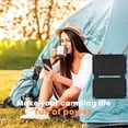 thumbnail image 3 of Portable Solar Panel ChargerWaterproofFoldable Solar Panel Outdoor Hiking Camping Backpacking - two+Black, 3 of 5
