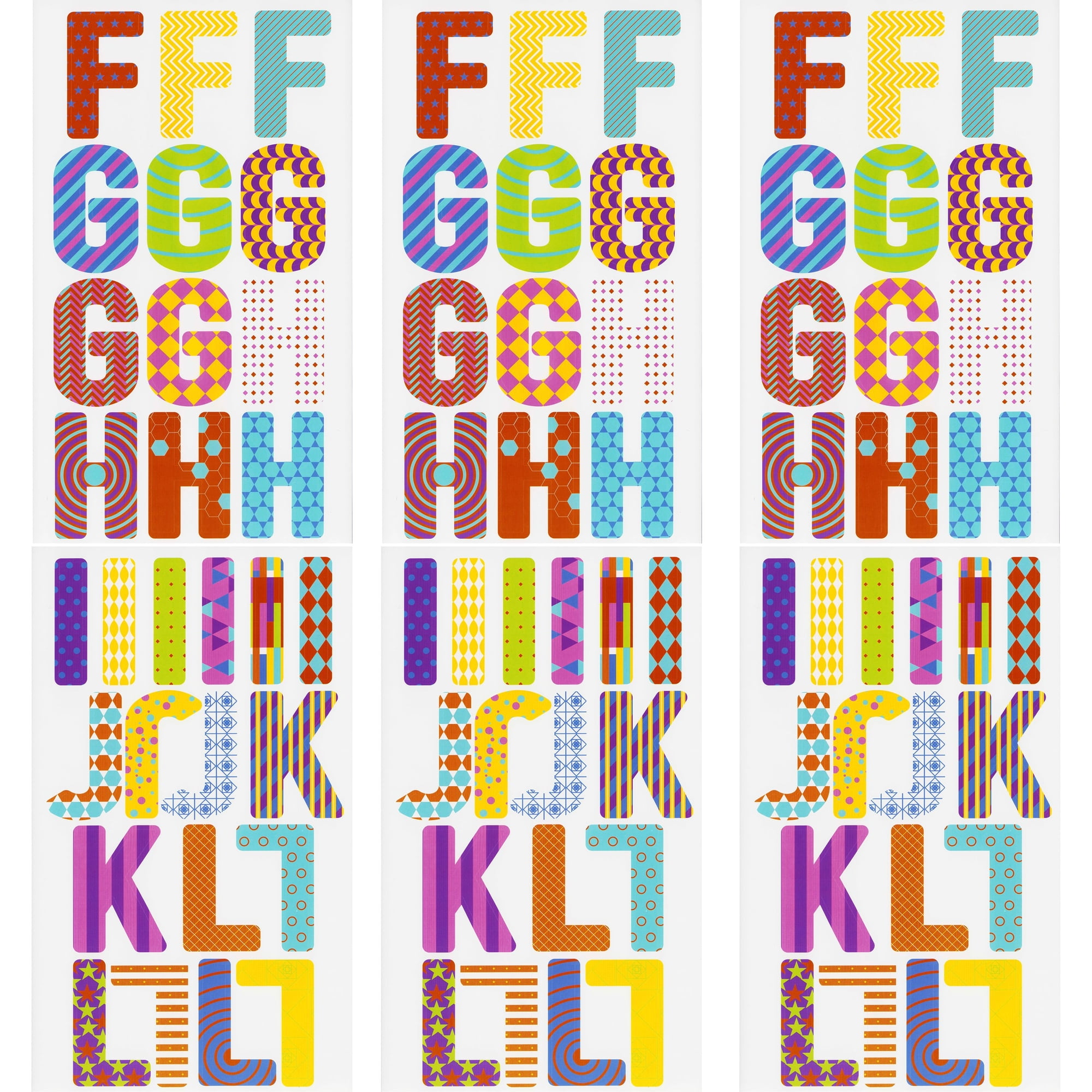  500 Pcs 30 Sheets Large Letter Stickers 2.5 Inches
