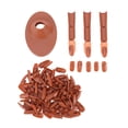 thumbnail image 2 of Maniquí Kit De Dedos De Práctica De Uñas Acrílicas Artificiales 3 Dedos Con Puntas De Uñas Base Para Entrenamiento Para Principiantes Marrón, 2 of 7