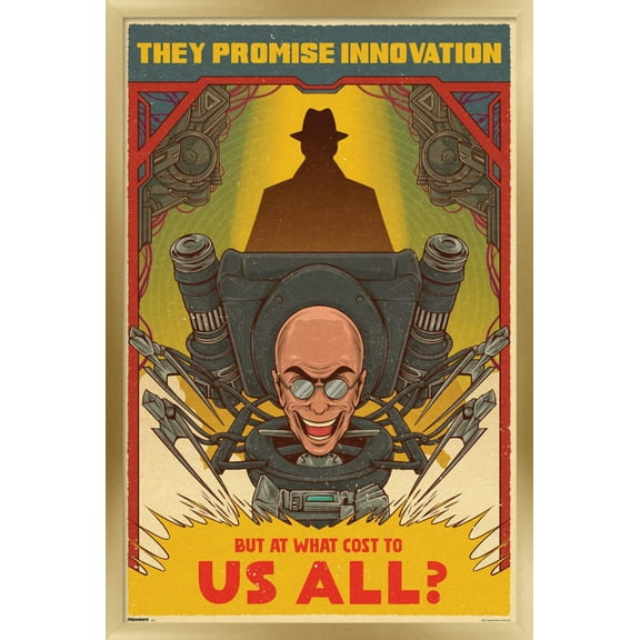 Skibidi Toilet (2023) - Chief Scientist Innovation Wall Poster, 14.725" x 22.375" Framed
