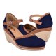 thumbnail image 1 of Cuñas Stylo para mujer suede marino 7073, 1 of 4