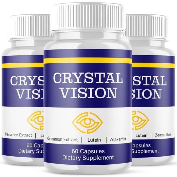 Crystal Vision Care Pills Advanced Formula Eye Health Supplement CrystalVision 180 Capsules