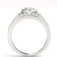 thumbnail image 3 of 1/6 Ct TDW Diamond 10KWhite Gold Halo Engagement Ring, 3 of 5