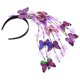 thumbnail image 5 of KAKOWELY Diadema de mariposa, diadema de flores simuladas, diadema decorativa para fiesta de cosplay, 5 of 5