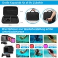 thumbnail image 2 of Juego de accesorios para GoPro Hero 10/Hero 9 negro, oGoDeal funda protectora impermeable accesorios de snorkel soporte para bicicleta Selfie Pole Head Strap para GoPro Hero 9 10, 2 of 6
