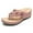 Pink, variant on OAVQHLG3B Women Shoes Slope Heel Low Heeled Sandals Plus Size Casual Slippers Flip Flops