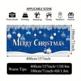 thumbnail image 3 of 1pc, Merry Christmas Pattern Garage Door Banner Decorations Christmas Garage Door Decorations, Single Garage, Garage Door Banner Set, Oversized Christmas Backdrop, 3 of 7